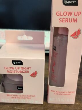 Glow Up Night Moisturizer & Glow Up Serum - Pink Watermelon